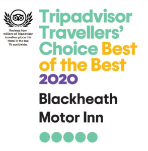 Tripadvisor Travellers' Choice Best of the Best 2020 Blackheath Motor Inn