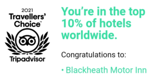 Tripadvisor Travellers' Choice 2021 Blackheath Motor Inn